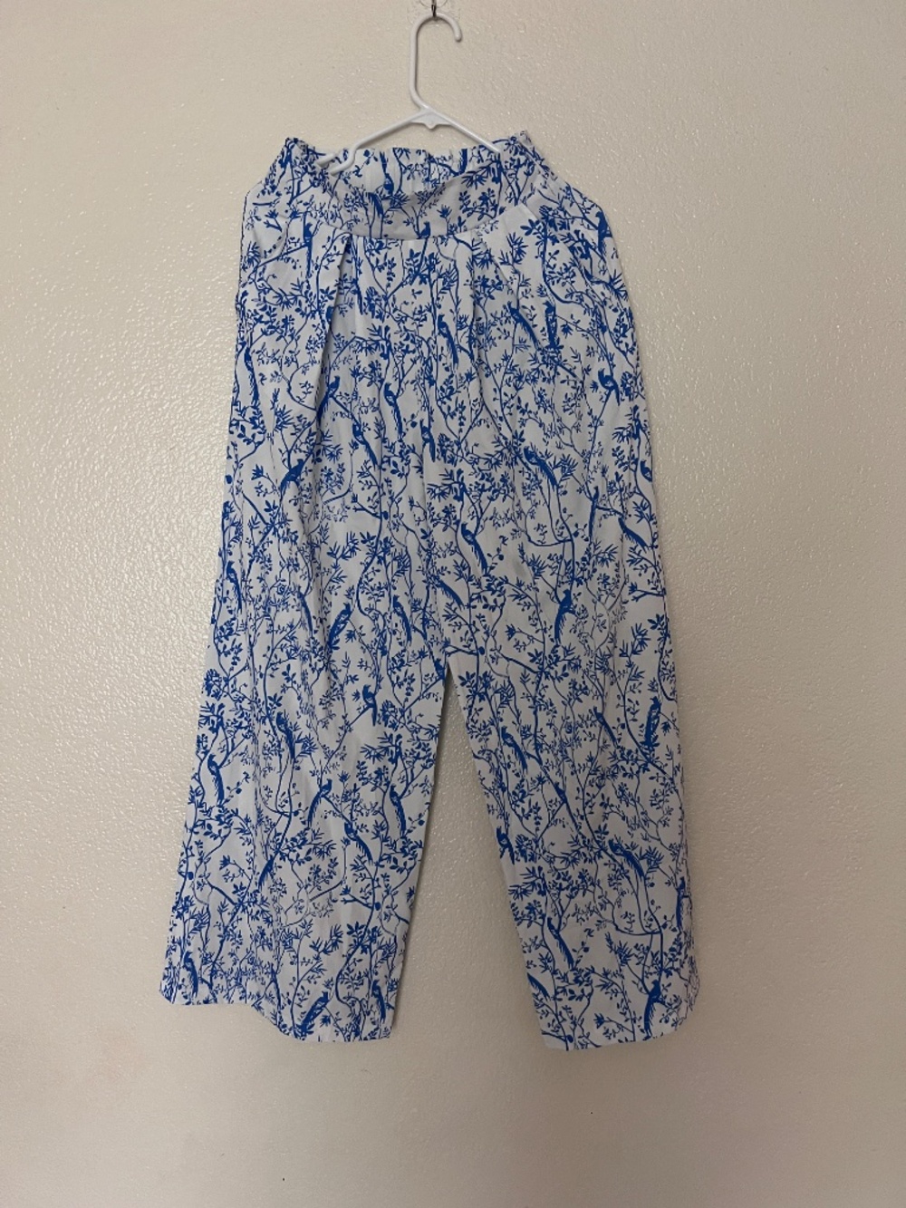Blue and white two piece pant set - Picture 4 of 7